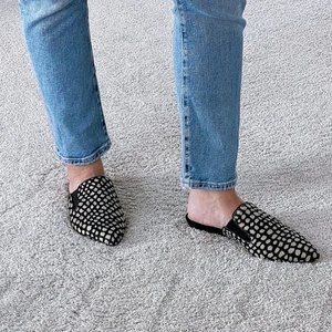 🌟  Jenni Kayne Animal Print Genuine Calf Hair Mules Nwob 🌟